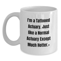 Load image into Gallery viewer, Funny Actuary Gifts from Friends to Actuary Graduation Unique White Coffee Mugs - Main