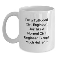 Load image into Gallery viewer, Funny Civil Engineer Mug, Gifts for Civil Engineer from Friends, White Coffee Mug for Graduation Unique - Main