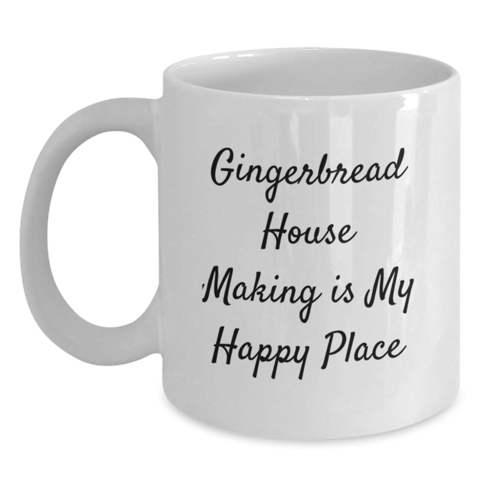 Gingerbread House Making Enthusiasts' Favorite White Coffee Mug, Gifts from Friends for Gingerbread House Making, Graduation Unique Gifts - Main