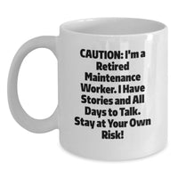 Load image into Gallery viewer, Funny Maintenance Worker White Coffee Mug, Gifts for Men from Friends, Unique Graduation Unique Gifts - Main