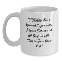 Load image into Gallery viewer, Funny Supervisor White Coffee Mug, Gifts from Friends to Supervisor, Unique Graduation Gifts for Men, Women, Family, Coworkers - Main