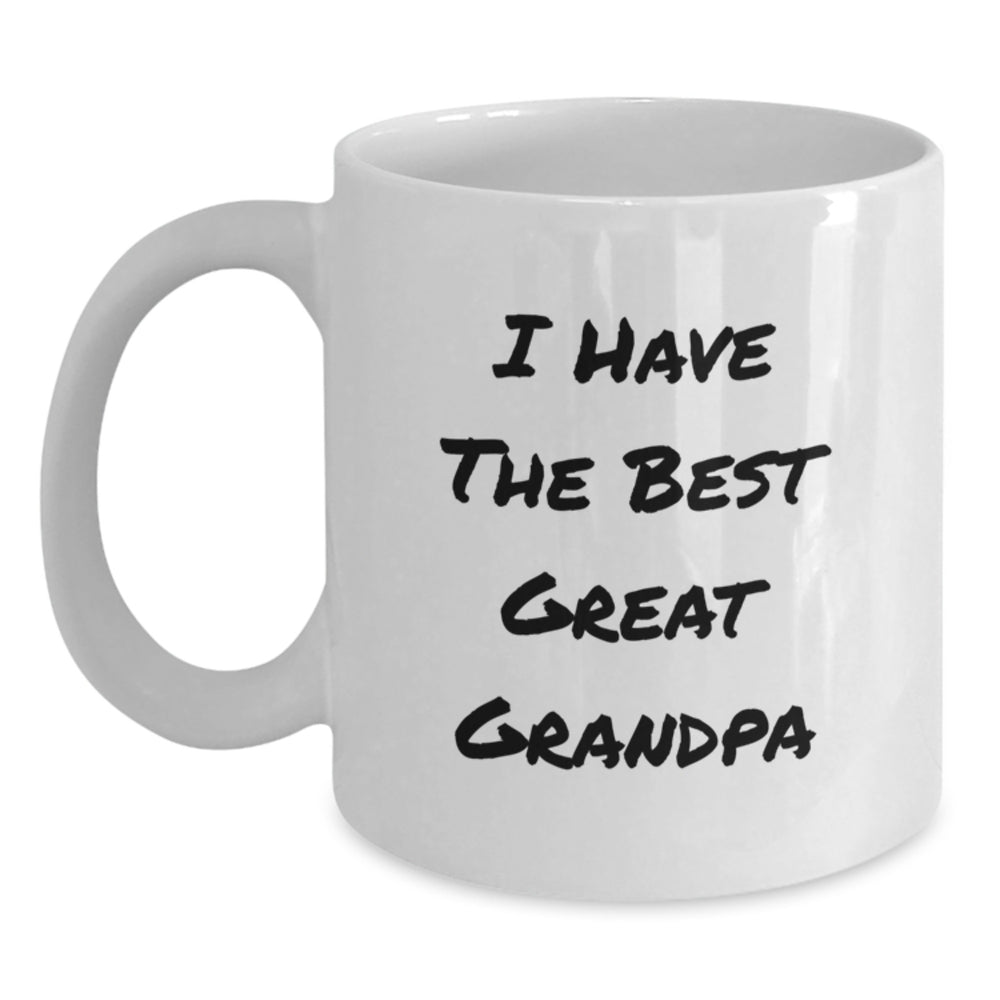 Funny Grandpa Quotes White Coffee Mug Gifts from Men to Grandpa for Christmas Unique - Main