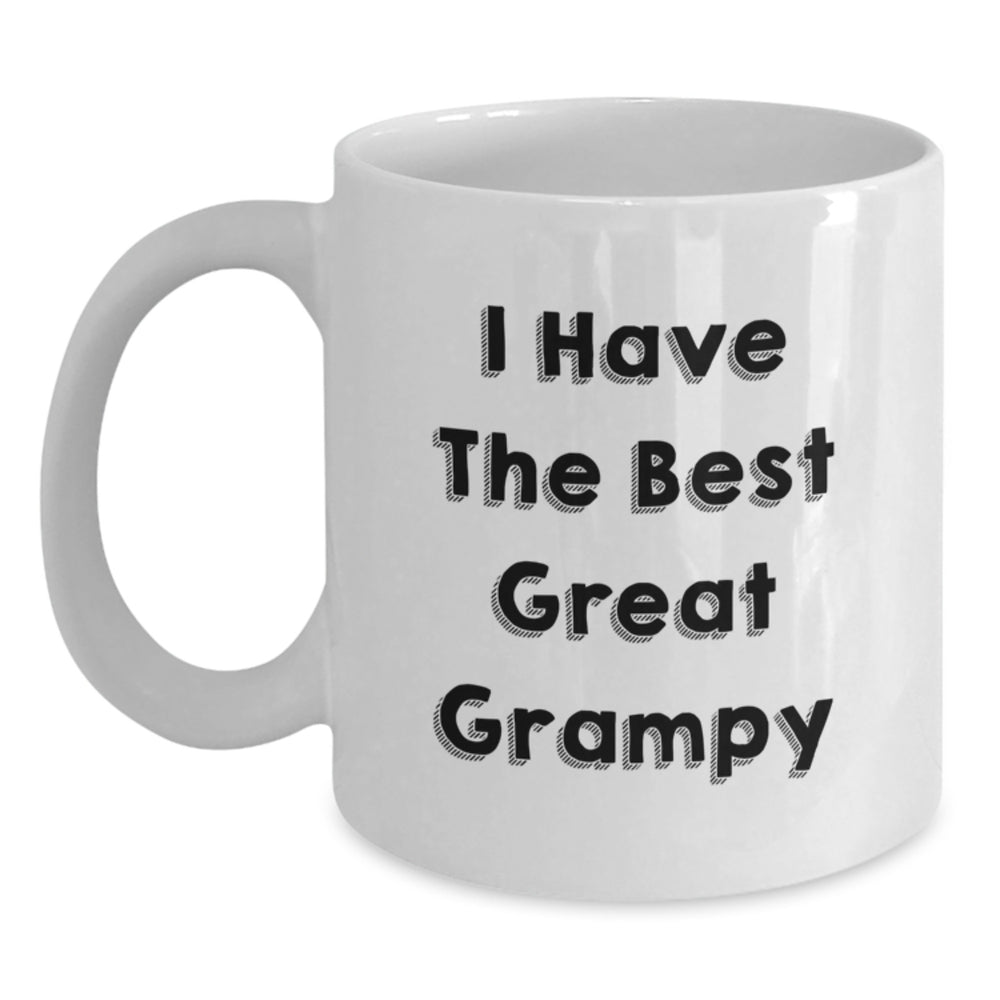 Funny Grampy Gifts from Men, White Coffee Mug for Grampy, I Have The Best Great Grampy, Graduation Unique Gifts - Main