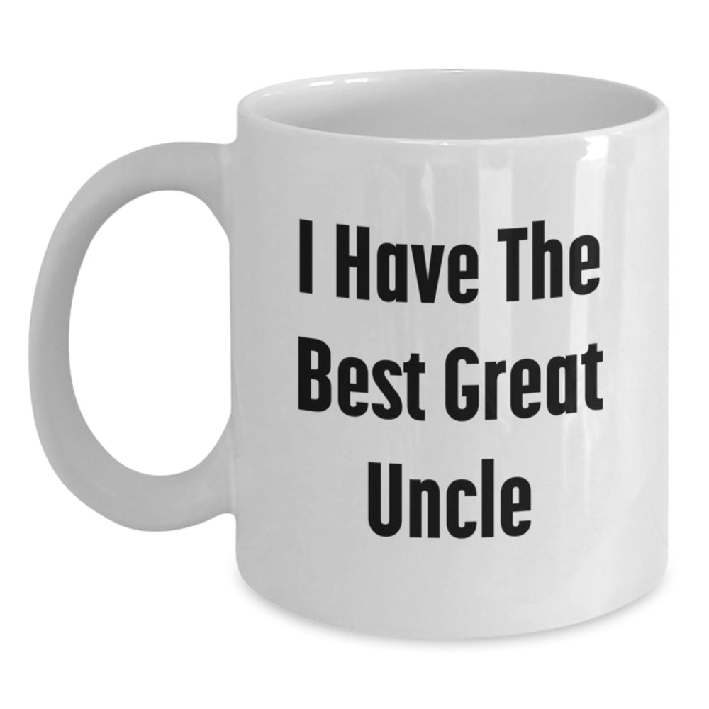 Funny Uncle Gifts from Family - 'I Have The Best Great Uncle' White Coffee Mug for Men Graduation - Main