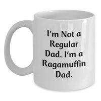 Load image into Gallery viewer, Funny Ragamuffin Cat Dad Coffee Mug Gifts for Men - White Ceramic Birthday Unique Mug - Main