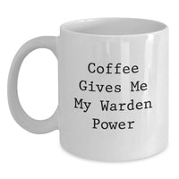 Load image into Gallery viewer, Funny Warden Gifts from Men to Men Christmas Unique Mug - Main