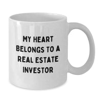 Load image into Gallery viewer, Funny Inspirational Real Estate Investor Gifts, Gifts from Men, Women, Friends, Coworkers, Family to Real Estate Investor, White Coffee Mug, Perfect for Graduation Unique Gifts - Additional