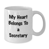 Load image into Gallery viewer, Funny Secretary Quotes White Coffee Mug Gifts for Him Her from Friends Family Coworkers - Additional