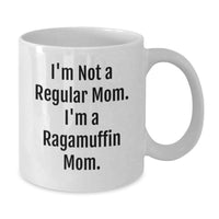 Load image into Gallery viewer, Ragamuffin Cat Lover, White Coffee Mug, Funny Mom Quote, Gifts for Ragamuffin Cat Mom, Christmas Unique Gifts from Daughter to Mom - Additional