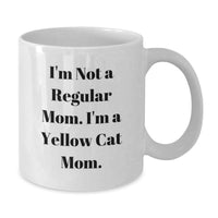 Load image into Gallery viewer, Funny Yellow Cat Mom Gifts from Family, Friends, and Coworkers for Christmas Unique Gifts - Yellow Cat White Coffee Mug - Additional