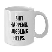 Load image into Gallery viewer, Funny Juggling Gift for Men Friends, Unique White Coffee Mug from Friends, Christmas Unique Juggling Gifts - Additional