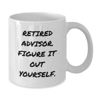 Load image into Gallery viewer, Funny Advisor Gifts from Men, Inspirational White Coffee Mugs for Christmas Unique Presents - Additional