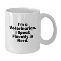 Load image into Gallery viewer, Funny Veterinarian Gifts from Friends, Unique White Coffee Mug for Graduation - Additional
