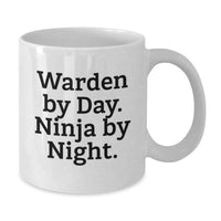 Load image into Gallery viewer, Funny Warden Gifts for Men, Unique White Coffee Mug, Christmas Unique Gifts from Friends - Additional