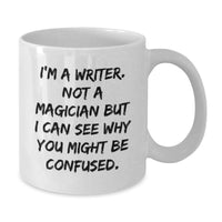 Load image into Gallery viewer, Funny Quote Gifts from Friends to Writer Unique White Coffee Mugs for Valentine's - Additional