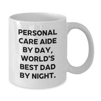 Load image into Gallery viewer, Funny Personal Care Aide Gifts from Family, Unique White Coffee Mug for Personal Care Aide, Christmas Unique Gifts for Men - Additional