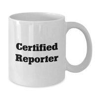Load image into Gallery viewer, Funny Quote Reporter Gifts for Men White Ceramic Christmas Mug 11oz or 15oz - Additional