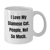 Load image into Gallery viewer, Funny Siamese Cat Mugs White Christmas Unique Gifts from Family and Friends - Additional