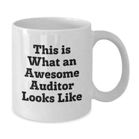 Load image into Gallery viewer, Funny Auditor Gifts, White Coffee Mug for Birthday, &#39;This Is What An Awesome Auditor Looks Like&#39;, Gifts from Friends, Gifts for Auditor - Additional
