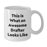 Load image into Gallery viewer, Funny Gifts from Friends for Awesome Drafter Graduation White Coffee Mug - Additional
