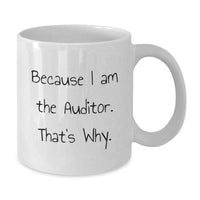 Load image into Gallery viewer, Auditor Keepsake Ceramic White Coffee Mug for Him Birthday Gift - Additional