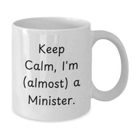 Load image into Gallery viewer, Minister Keepsake White Coffee Mug for Him Birthday Gift with Humorous - Additional