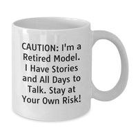 Load image into Gallery viewer, Funny Model Mugs Gifts from Friends to Model Enthusiasts White Coffee Mugs, Model Unique Gifts for Men, Women, or Coworkers, Christmas Unique Gifts to Stay At Your Own Risk! - Additional
