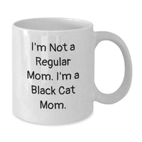 Load image into Gallery viewer, Funny Black Cat Mom Gifts for Women from Family, Black Cat White Coffee Mug for Graduation Unique Gifts - Additional