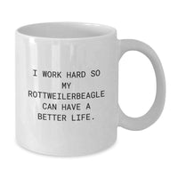 Load image into Gallery viewer, Funny Rottweiler Dog Quotes White Coffee Mug Gifts from Friends for Rottweiler Dog Lovers Birthday Unique Gifts - Additional
