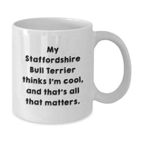 Load image into Gallery viewer, Staffordshire Bull Terrier Dog Lover Funny Coffee Mugs Gifts from Family for Birthday Unique - Additional
