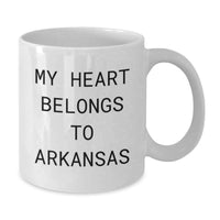 Load image into Gallery viewer, Funny Arkansas White Coffee Mug for Men Gifts from Family, Great Birthday Unique Gifts Ideas for Women Friends of Arkansas - Additional