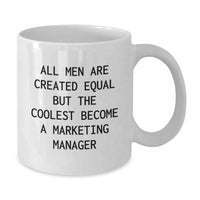 Load image into Gallery viewer, Funny Marketing Manager White Coffee Mugs Gifts from Friends for Christmas Unique Presents - Additional
