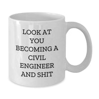 Load image into Gallery viewer, Civil Engineer Gifts, Funny White Coffee Mugs, Christmas Unique Ideas for Men, Women, Friends, Coworkers, Family, Gifts from Family, Gifts for Civil Engineer Friends - Additional
