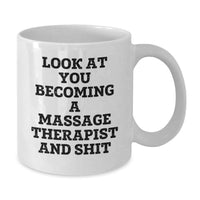 Load image into Gallery viewer, Funny Massage Therapist Gifts - White Coffee Mug - Gifts for Massage Therapist Friends on Valentine's from Someone Who's Proud of You - Additional