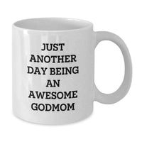 Load image into Gallery viewer, Funny Godmom Gifts, Unique White Coffee Mugs for Godmom from Men, Godmom Quotes on White Coffee Mug, Godmom, Mother's Day Unique Gifts - Additional