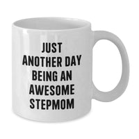 Load image into Gallery viewer, Funny Stepmom White Coffee Mugs Gifts from Family to Stepmom on Christmas Unique Presents - Additional
