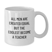Load image into Gallery viewer, Funny Teacher Gifts from Friends, White Coffee Mug for Men, Inspirational Quote for Graduation Unique Gifts - Additional
