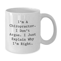Load image into Gallery viewer, Charming Chiropractor Humor Gifts from Men to Chiropractor Friends Funny White Coffee Mug for Christmas Unique Presents - Additional
