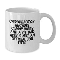 Load image into Gallery viewer, Funny Chiropractor Gifts from Family for Christmas Unique Mugs White Coffee Mug - Additional
