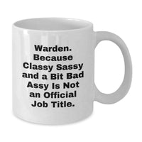 Load image into Gallery viewer, Warden Gifts Funny White Coffee Mug, Warden White Coffee Mug, Unique Christmas Unique Gifts from Friends to Warden - Additional
