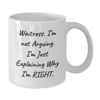 Load image into Gallery viewer, Funny Waitress White Coffee Mugs Gifts from Men for Christmas Unique - Additional
