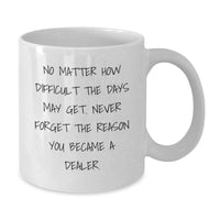 Load image into Gallery viewer, Funny Dealer Gifts from Men, White Coffee Mugs for Dealer, Unique Valentine's Gifts for Him - Additional