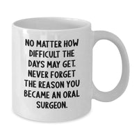Load image into Gallery viewer, Inspirational Gifts for Oral Surgeon Friends, White Coffee Mugs with Funny Quote, Christmas Unique Presents from Family, Friends or Colleagues - Additional
