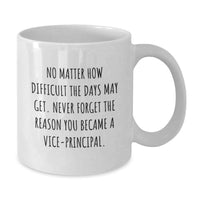 Load image into Gallery viewer, Funny Vice-principal Gifts from Friends - White Coffee Mug, Inspirational Quote - Gifts for Vice-principal, Christmas Unique Mugs - Additional