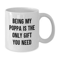 Load image into Gallery viewer, Funny Poppa Gifts from Family, Unique Valentine's Unique Gifts for Poppa - White Coffee Mug - Additional