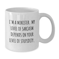 Load image into Gallery viewer, Funny Minister Gifts, White Coffee Mug for Men - Christmas Unique Gifts from Friends - Additional
