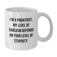 Load image into Gallery viewer, Podiatrist Keepsake White Coffee Mug Ceramic for Him Birthday Gift - Additional