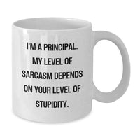 Load image into Gallery viewer, Funny Principal Gifts from Men to Women, White Coffee Mug for Principal, Principal Sarcasm Humor Tees - Additional