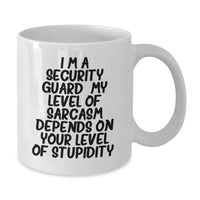 Load image into Gallery viewer, Security Guard Funny White Coffee Mug - Gifts for Security Guards by Men - Unique Valentine's Gifts from Friends to Family - Additional