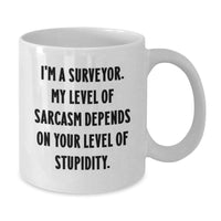 Load image into Gallery viewer, Funny Surveyor White Coffee Mugs Gifts for Surveyors Christmas Unique Presents from Friends - Additional

